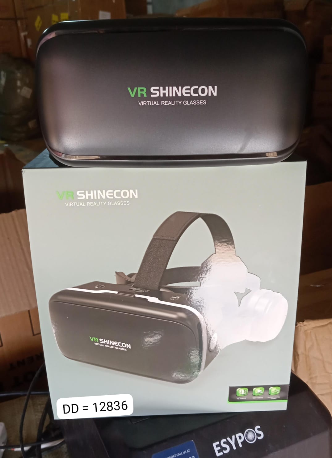 12836 3D / HD VR Glasses Virtual Reality Goggles Headset for iOS for Android Smartphone VR Goggles-For 3D VR Movies Video Games with Headphones (1 Pc)