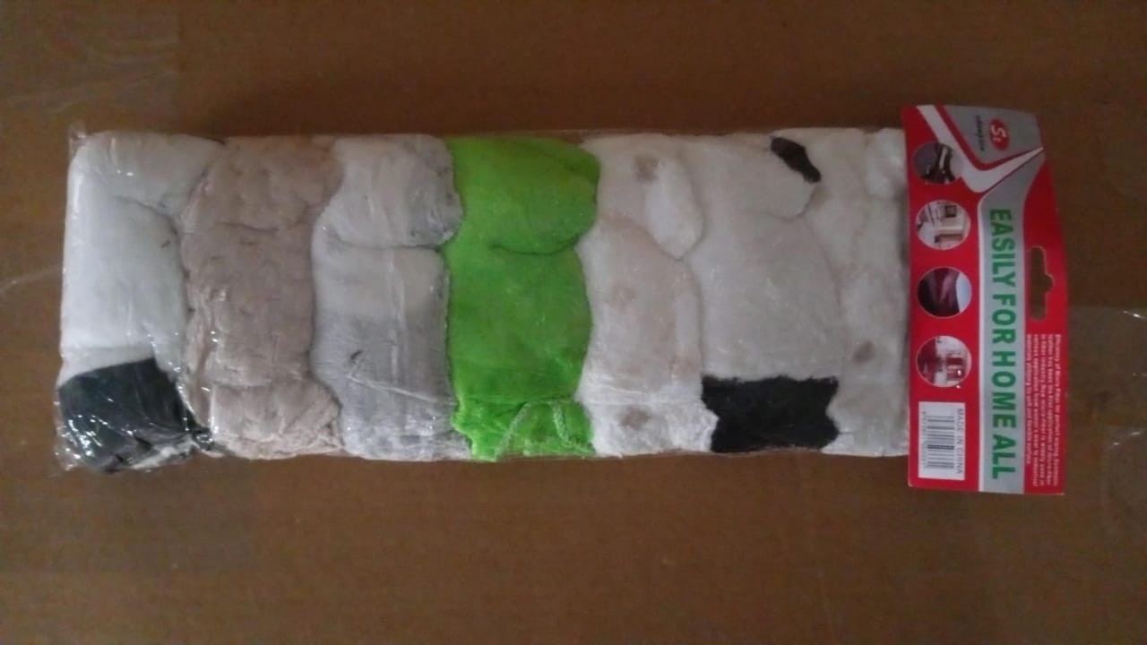 8802 Cotton Hand Towel Microfiber wash Basin Hanging Hand Towel Napkin Microfiber Cloth Cartoon Kitchen Accessories, Travel Friendly | Home & Kitchen Use ( 7 pcs Set )