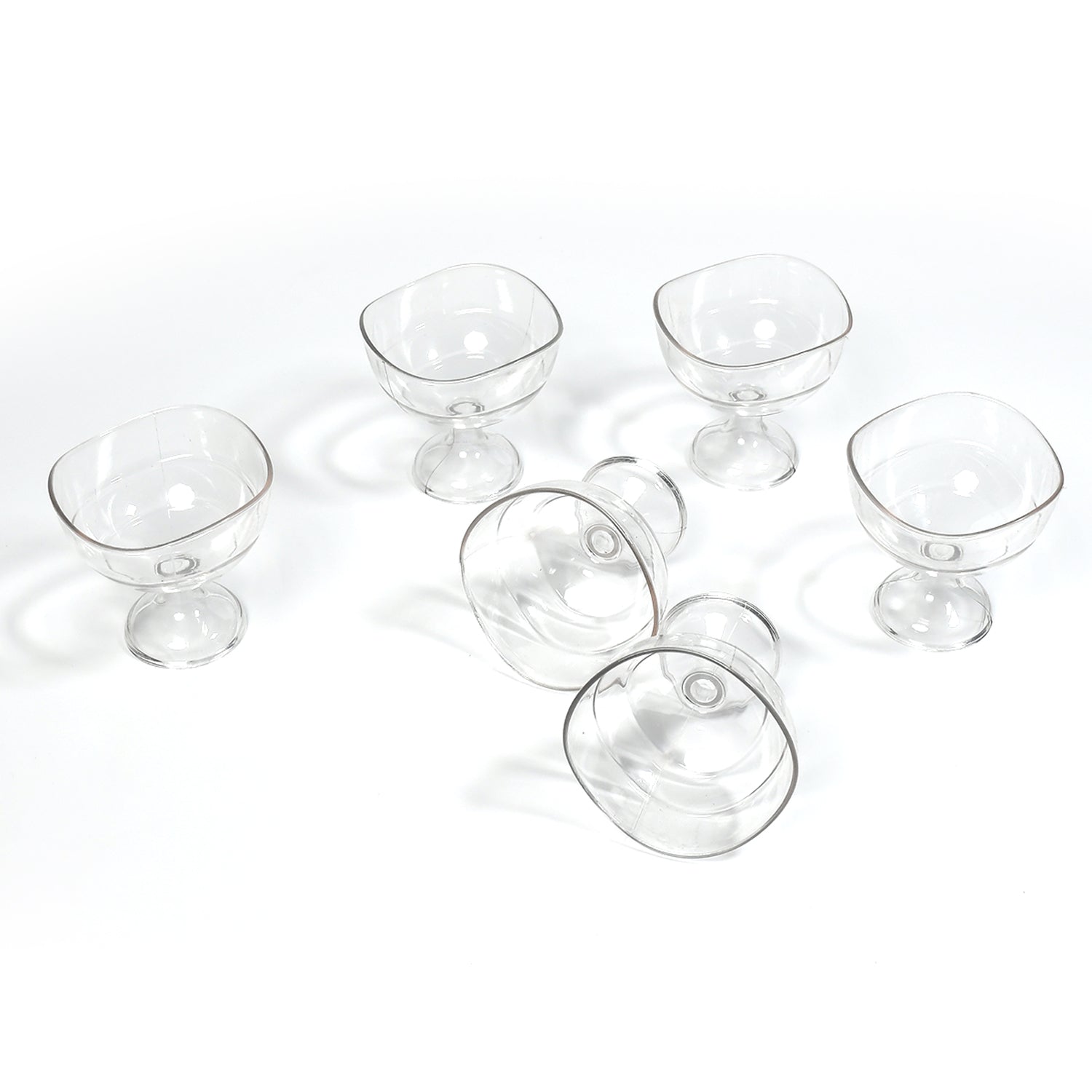 5297 Royal Style Dessert & ICE Cream Cup Bowl Plastic 6pcs For Home , Office & Party Use