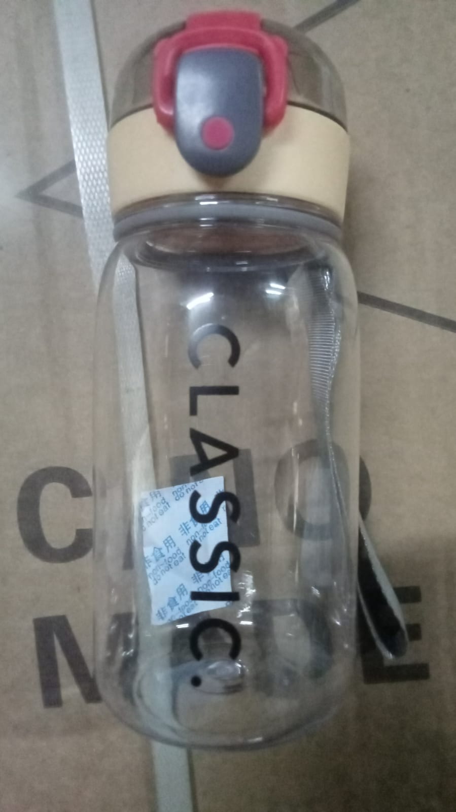 12556 Outdoor Sport Plastic water bottle 350ml leak proof BPA-free for travel cold and hot water Plastic water bottle with daily water intake for gym and children, Home, Travel, Office Use (350ml)