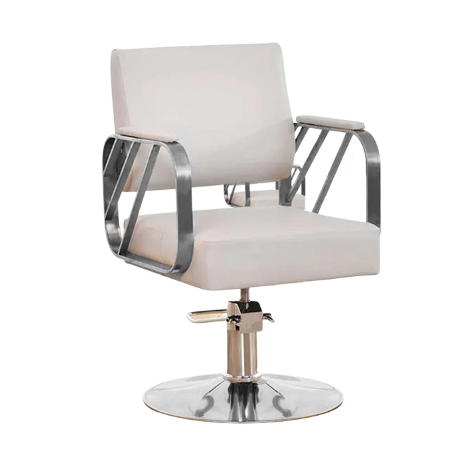 9363A Modern Regular Chair with Hydraulic Lift for Home Office Hotel Cafe Chair (1 Unit Silver & Gold)