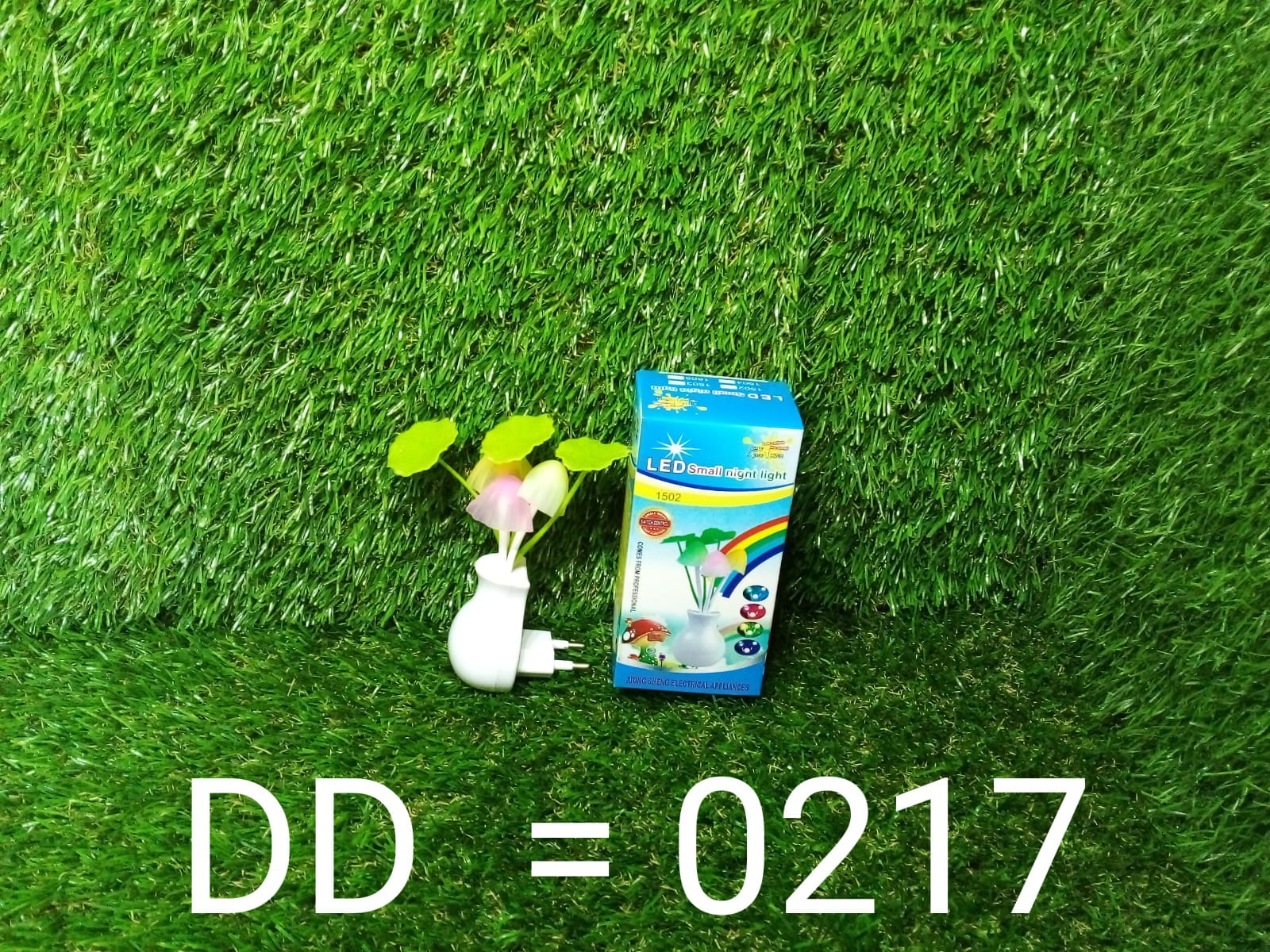 217 LED Dream Night Light, Auto ON/Off Sensor Mushroom Lamp (Multicolor)