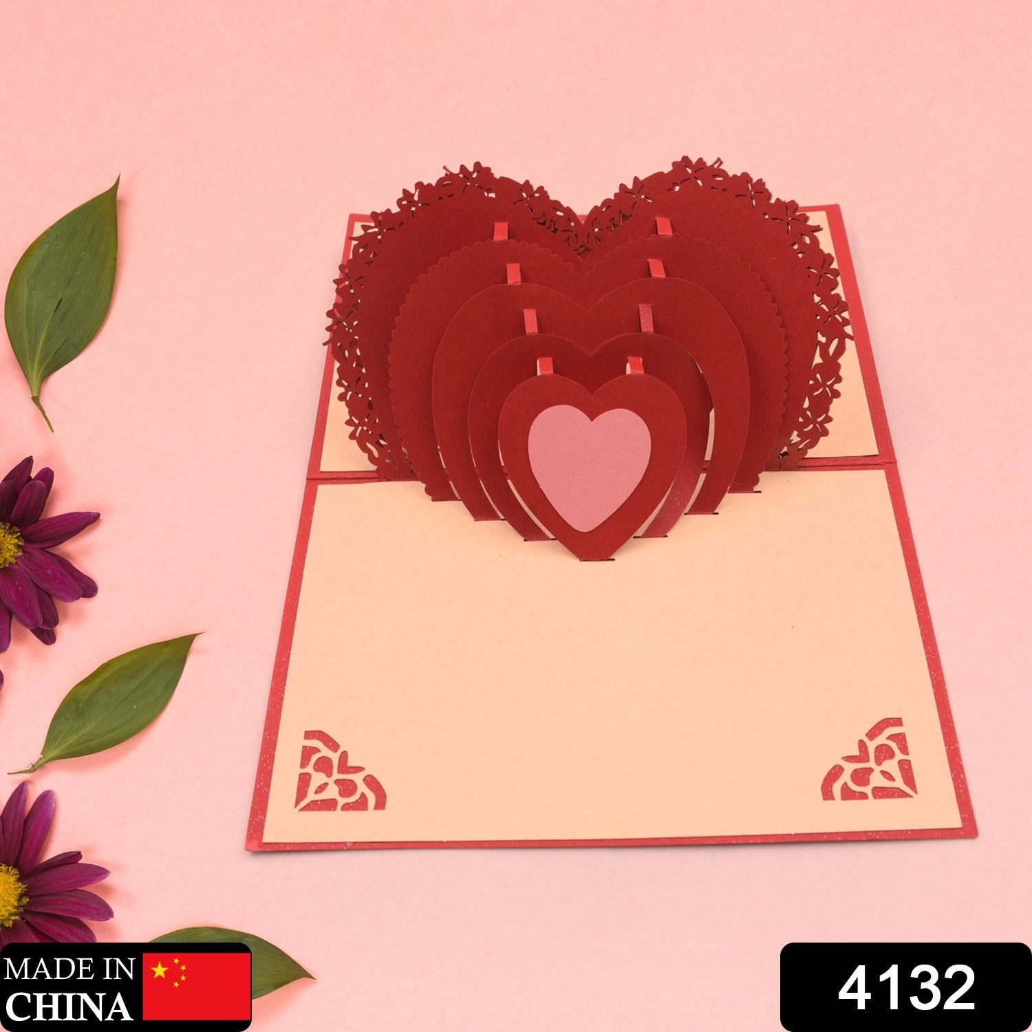 3D Paper Wish Card High Quality Paper Card All Design Card Good Wishing Card (All 3D Card Birthday, Christmas Card, Cartoon Card, Love Heart Card) (1 Pc)