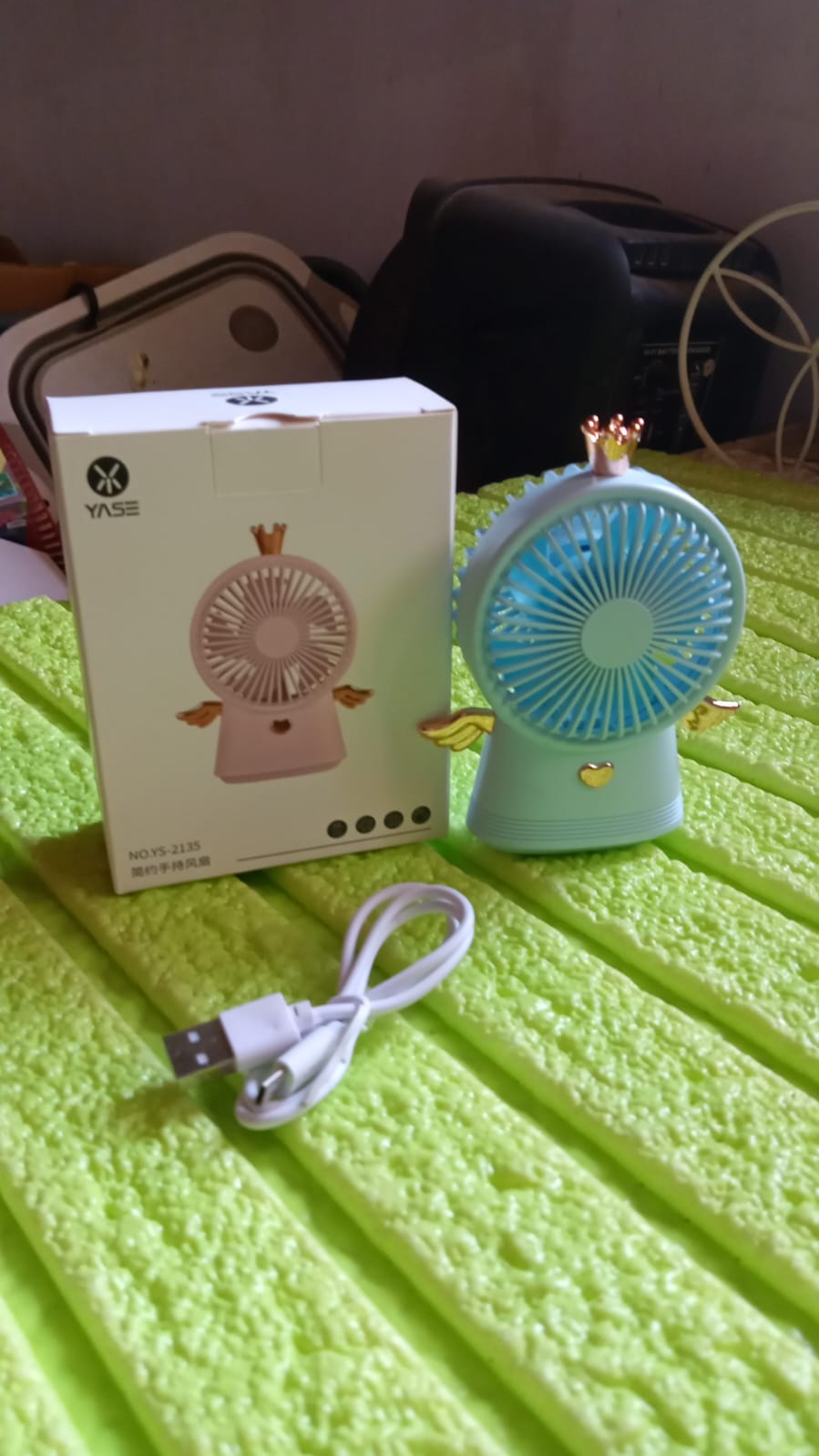 17791 Cute Electric Mini Handheld Fan, Portable USB Rechargeable Mini Fan for Home, Office, Travel and Outdoor Use (1 Pc)