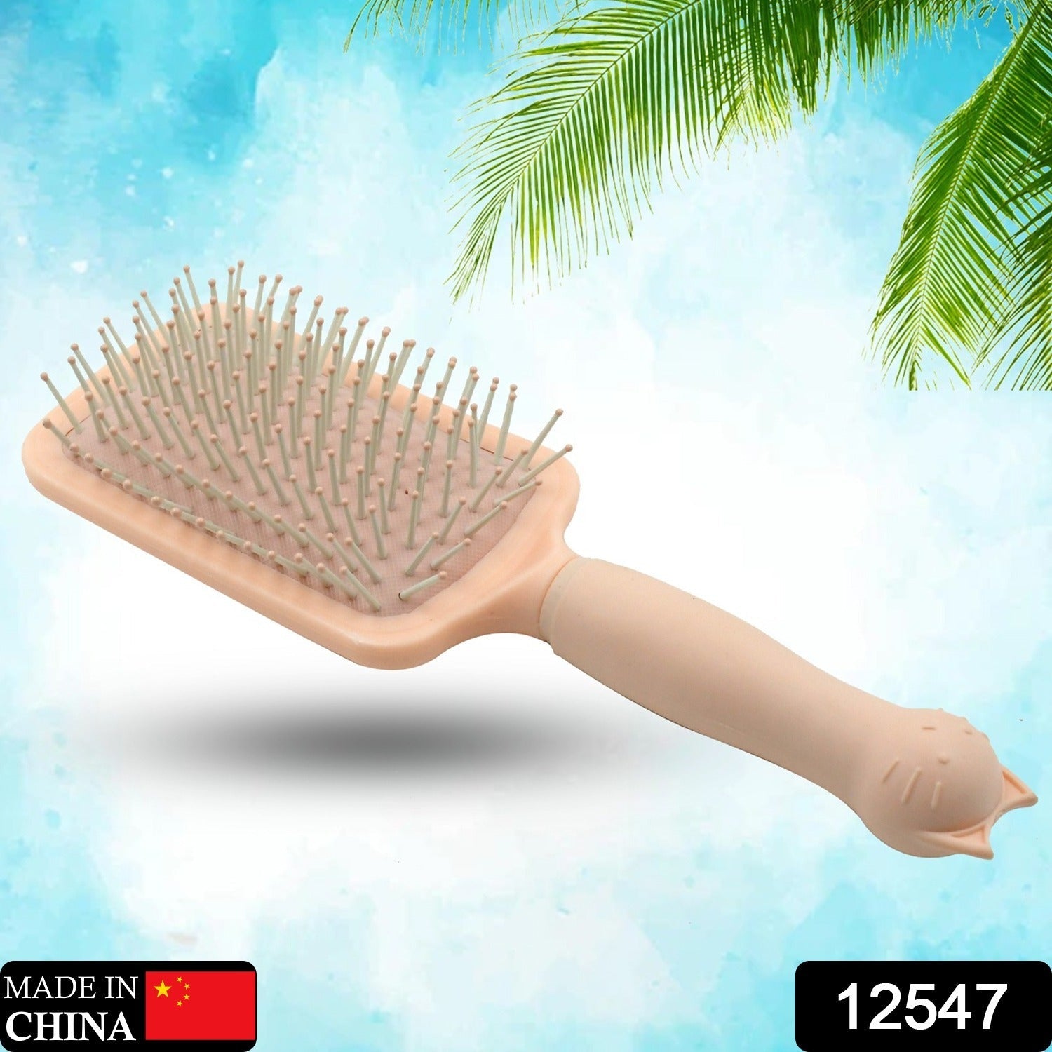 12547 Massage Comb, Massage Hair Brush Ergonomic Matt Disappointment for Straight Curly Hair Cushion Curly Hair Comb For Detangling Professional Comb For Men And Women for All Hair Types, Home Salon DIY Hairdressing Tool (1 Pc / 24 Cm)