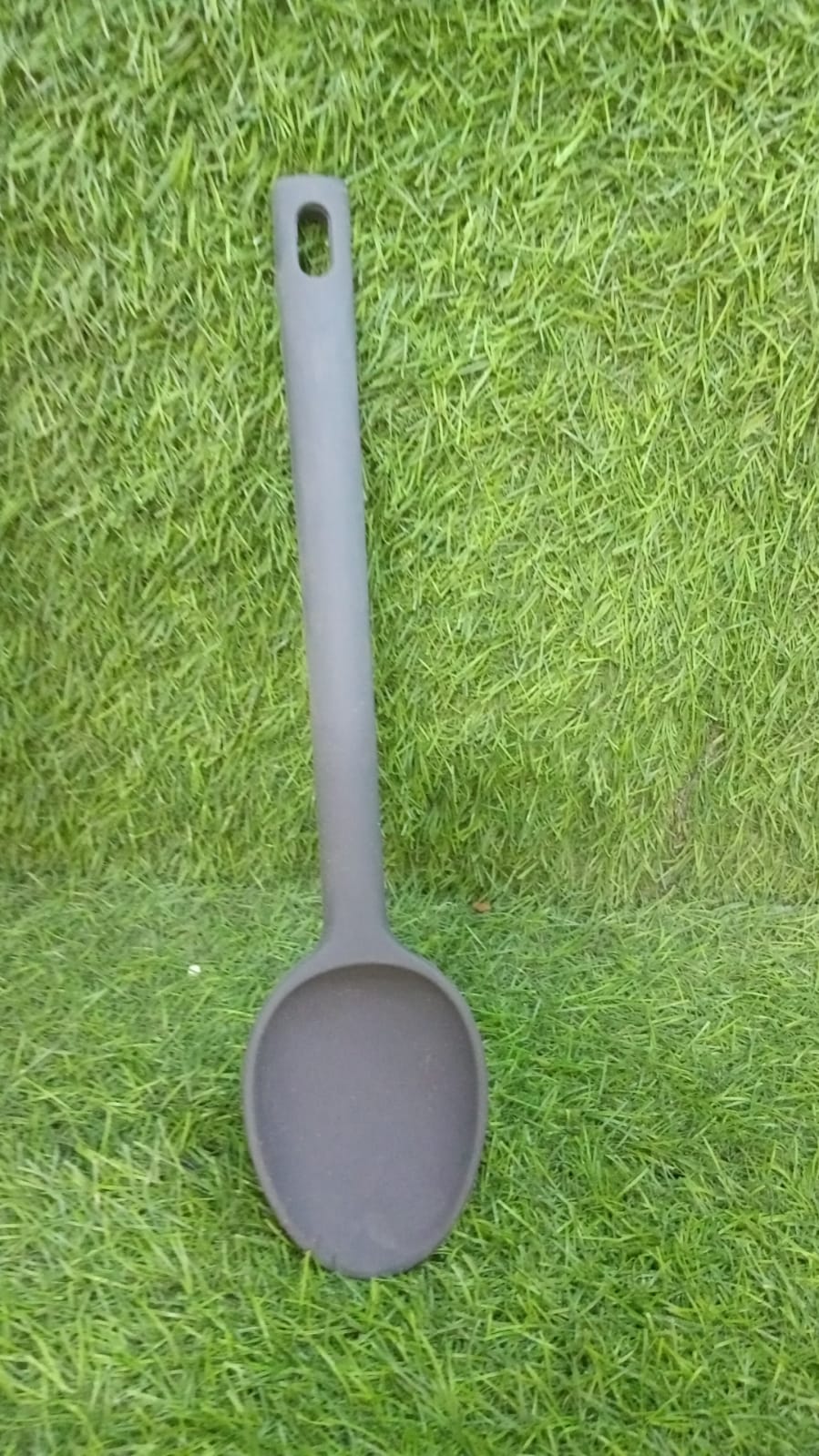 5457 Large Silicone Kitchen Spoon Long Handle Cooking Spoon for Cooking Baking Ladle Kitchen Utensils Food Grade Silicone (30cm)