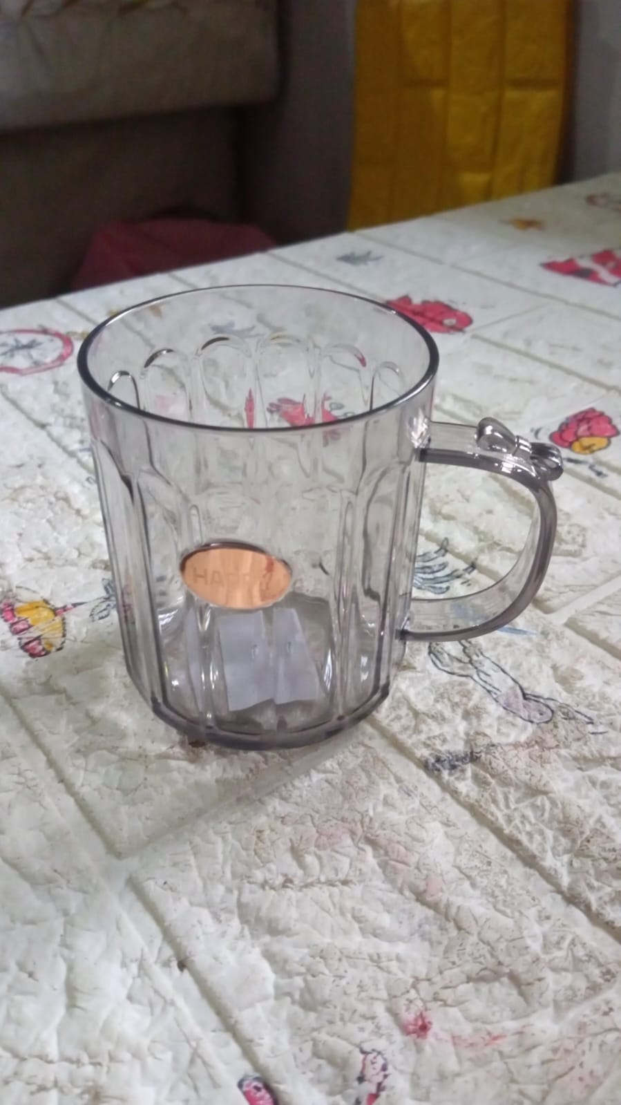 4290 Multi-Purpose Plastic Cup, Toothpaste Holder Bathroom Cup Bathroom Cup With Slot Handle Mug Environmental Friendly Festival for Outdoor for Household Gift For Anniversary and Birthday, (1 Pc)