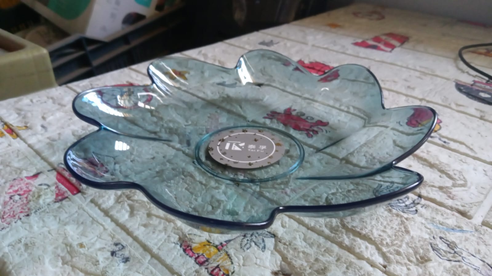 5535 Flower Shape Plastic Dinner / Fruit Plate / Tray / Snacks / Breakfast Plate friendly Plastic Plate for Kids Party Supplies Birthday Holiday Party Dinnerware Supplies (1 Pc)