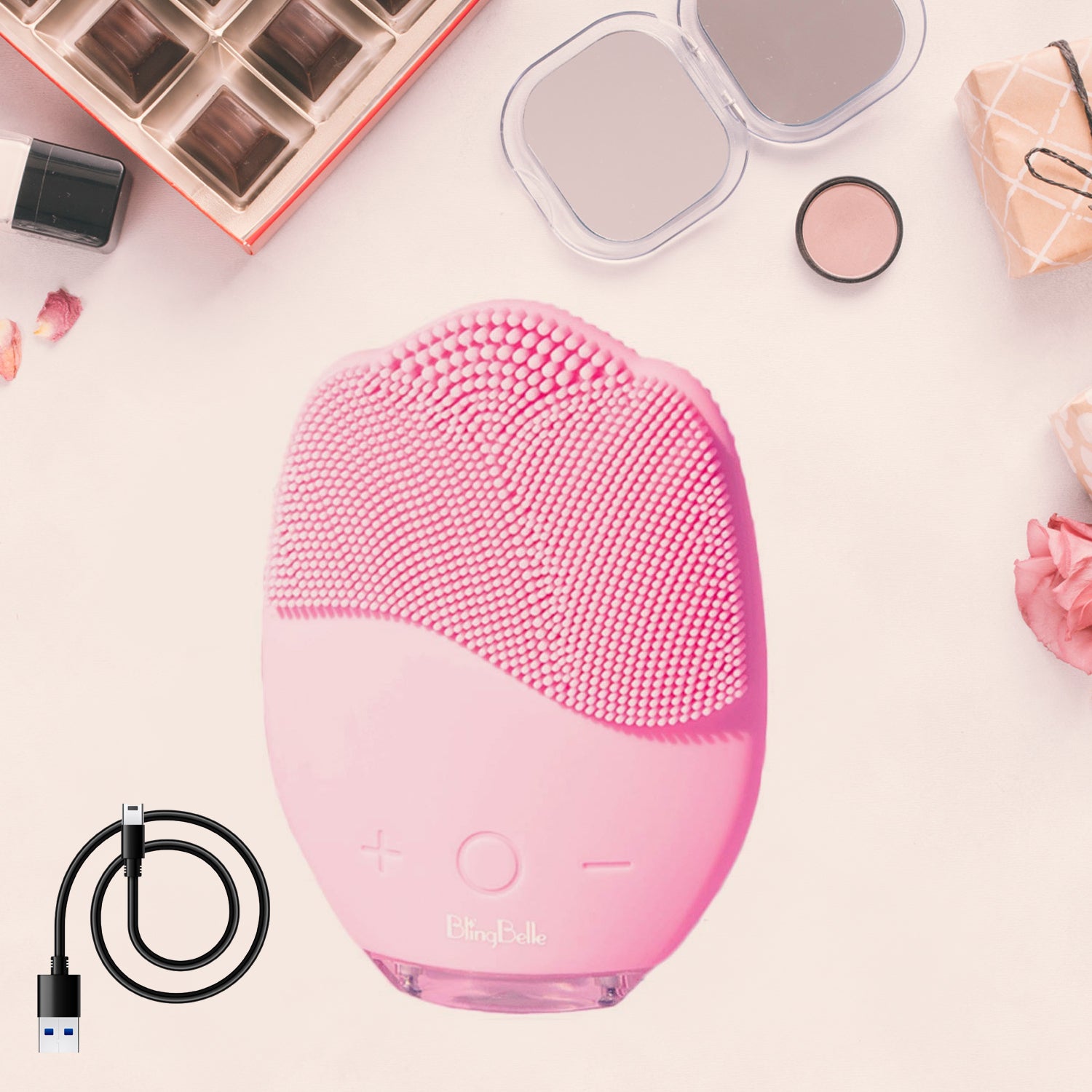 Rechargeable Sonic Silicone Face Cleansing Brush