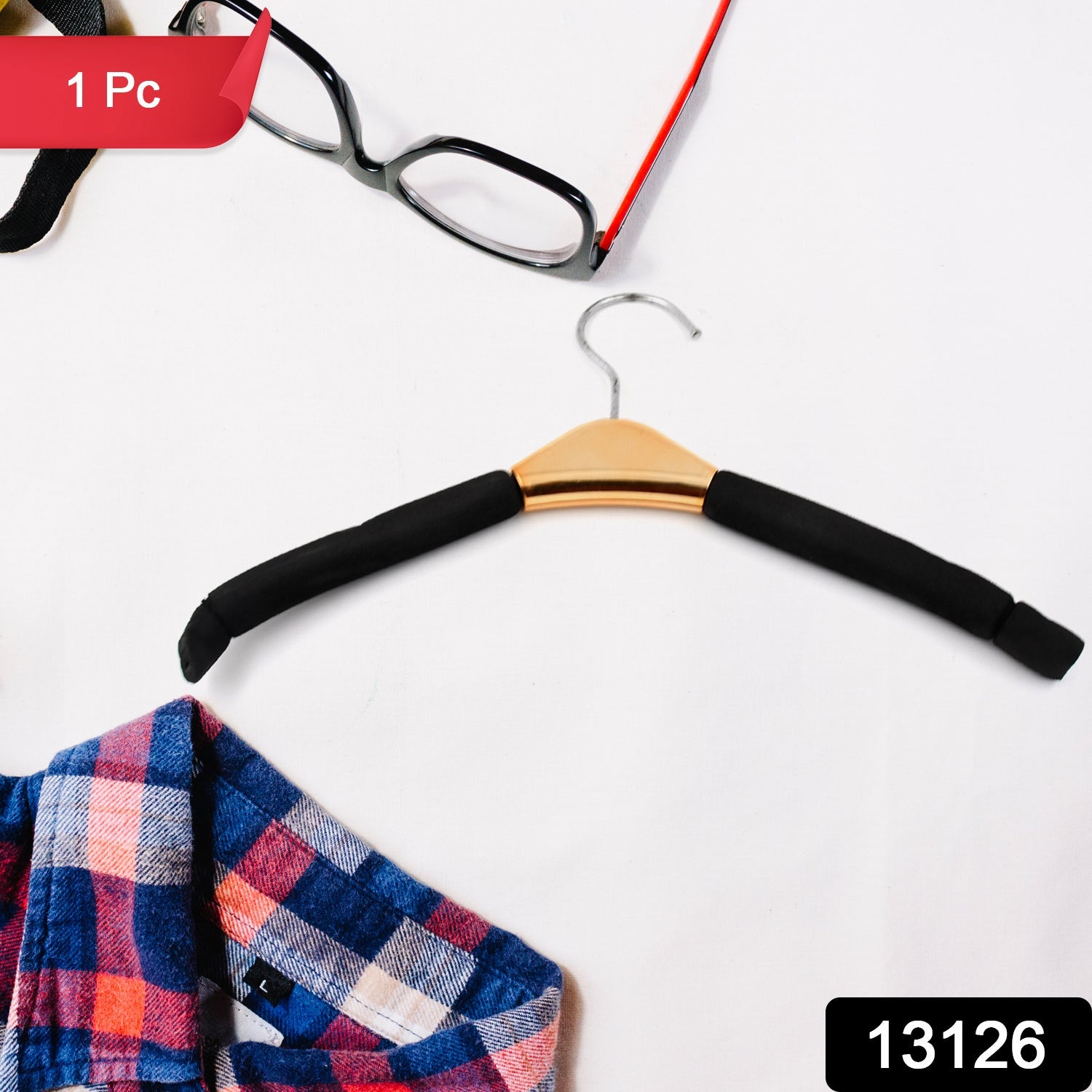 Solid Sponge Hanger Non-Slip Hanger Home No Trace Clothes Hanging Pants Clip Clothing Store Hangers, Clothes Hanger for Closet Wedding Dress Women, Men, Children Clothing (1 Pc / Mix Color)