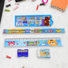 4580 Cartoon Wooden Pencil Set for Kids Boys Return Gifts Birthday Party Space Stationary Set Pencil Eraser Sharpener Combo Kit for Kids Boys (Mix Color / 1 Set)