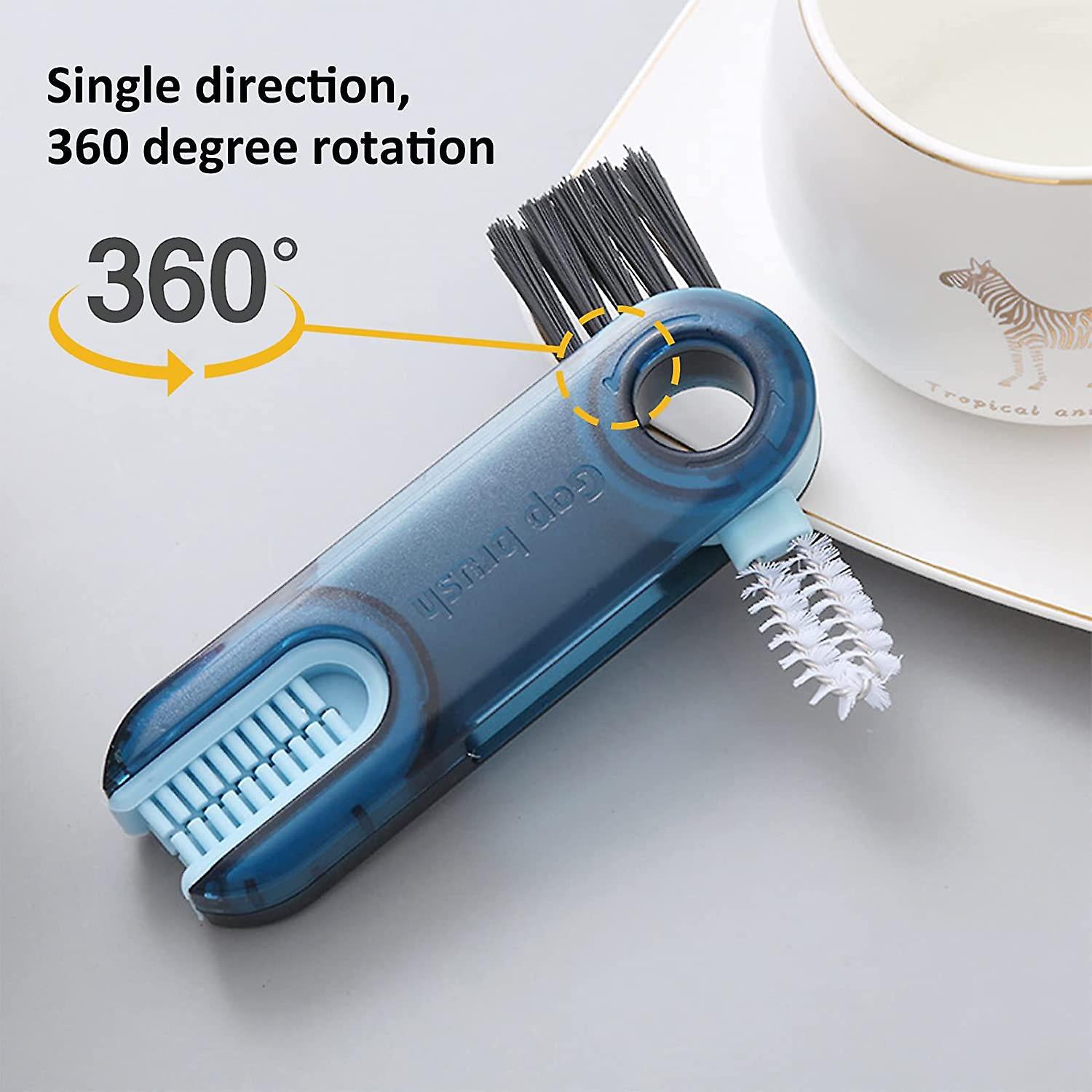 12687 3in1 Multifunctional Cleaning Brush, Bottle Cleaning Brush, Cup Cleaner Brush, for Bottle Cup Cover Lid Home Kitchen Cleaning Tool (1 Pc)