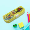 7750 Multipurpose Compass Box, Pencil Box with 3 Compartments for School, Cartoon Printed Pencil Case for Kids, Birthday Gift for Girls & Boys