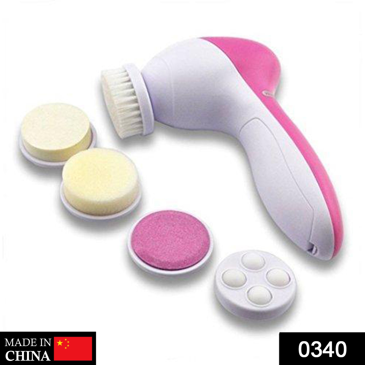 340 -5-in-1 Smoothing Body & Facial Massager (Pink)  Tapaswee Enterprise