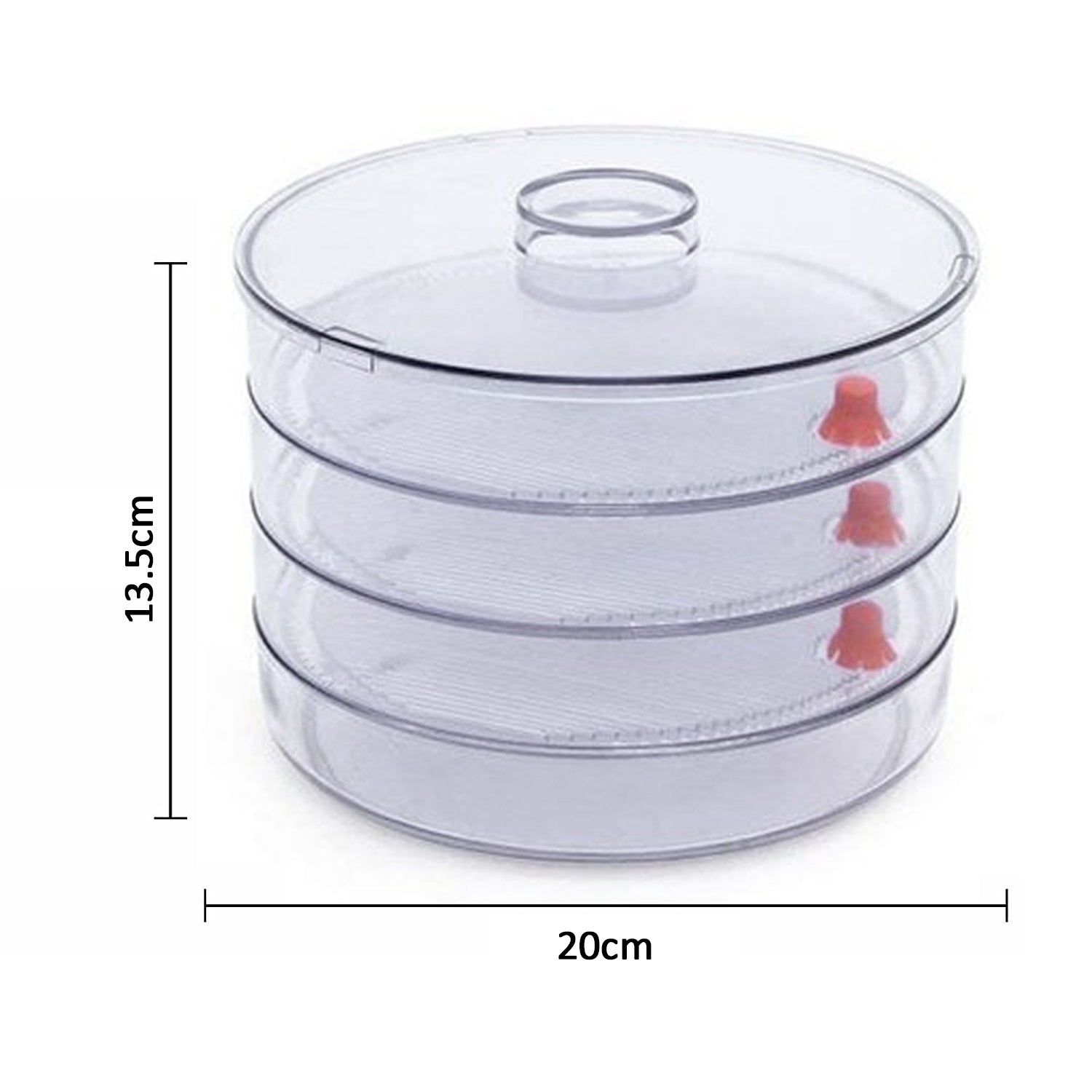 070 Plastic 4 Compartment Sprout Maker, White  Tapaswee Enterprise