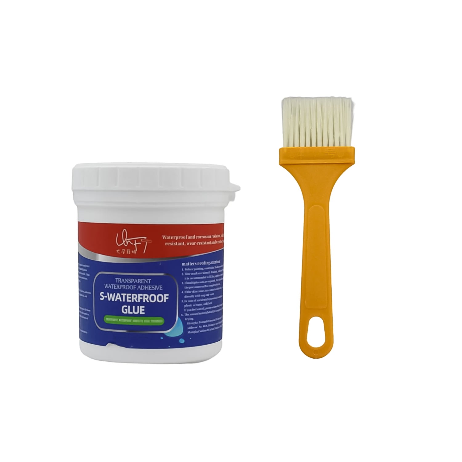 7935 Transparent Waterproof Glue 250g with Brush, Leakage Protection Outdoor Bathroom Wall Tile Window Roof, Anti-Leakage Agent, sealant glue, Roof Sealant Waterproof Gel