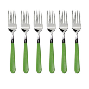 2268 Stainless Steel Forks with Comfortable Grip Dining Fork Set of 6 Pcs 