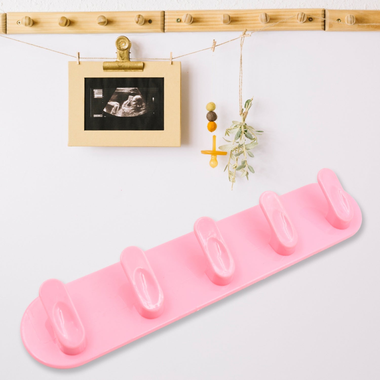 17598 Multipurpose Strong Hook Self-Adhesive hooks for wall Heavy Duty Hook, Sticky Hook Household For Home, Decorative Hooks, Bathroom & All Type Wall Use Hook, Suitable for Bathroom, Kitchen, Office (1 pc)