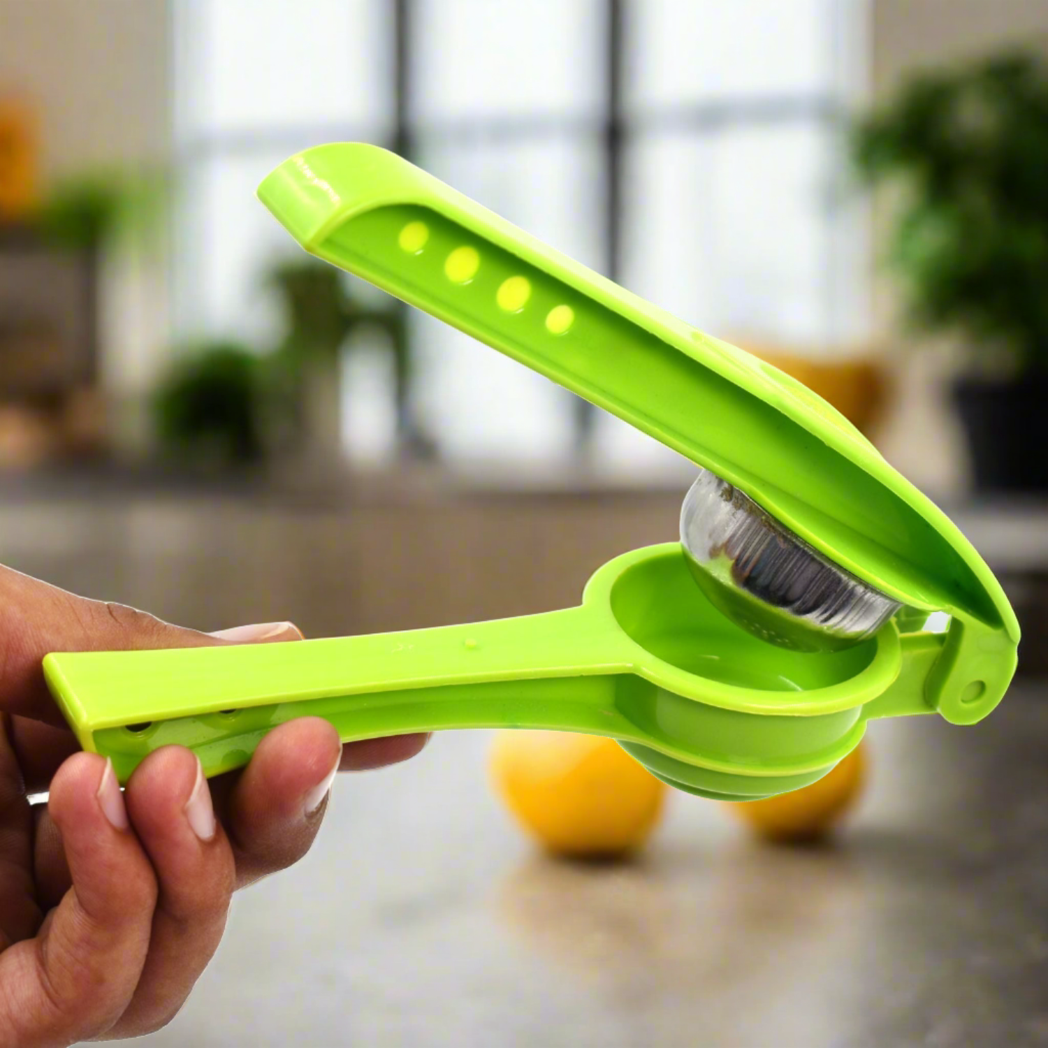 2856 Plastic Lemon Squeezer Cum Opener 2 in 1 Lemon Squeezer