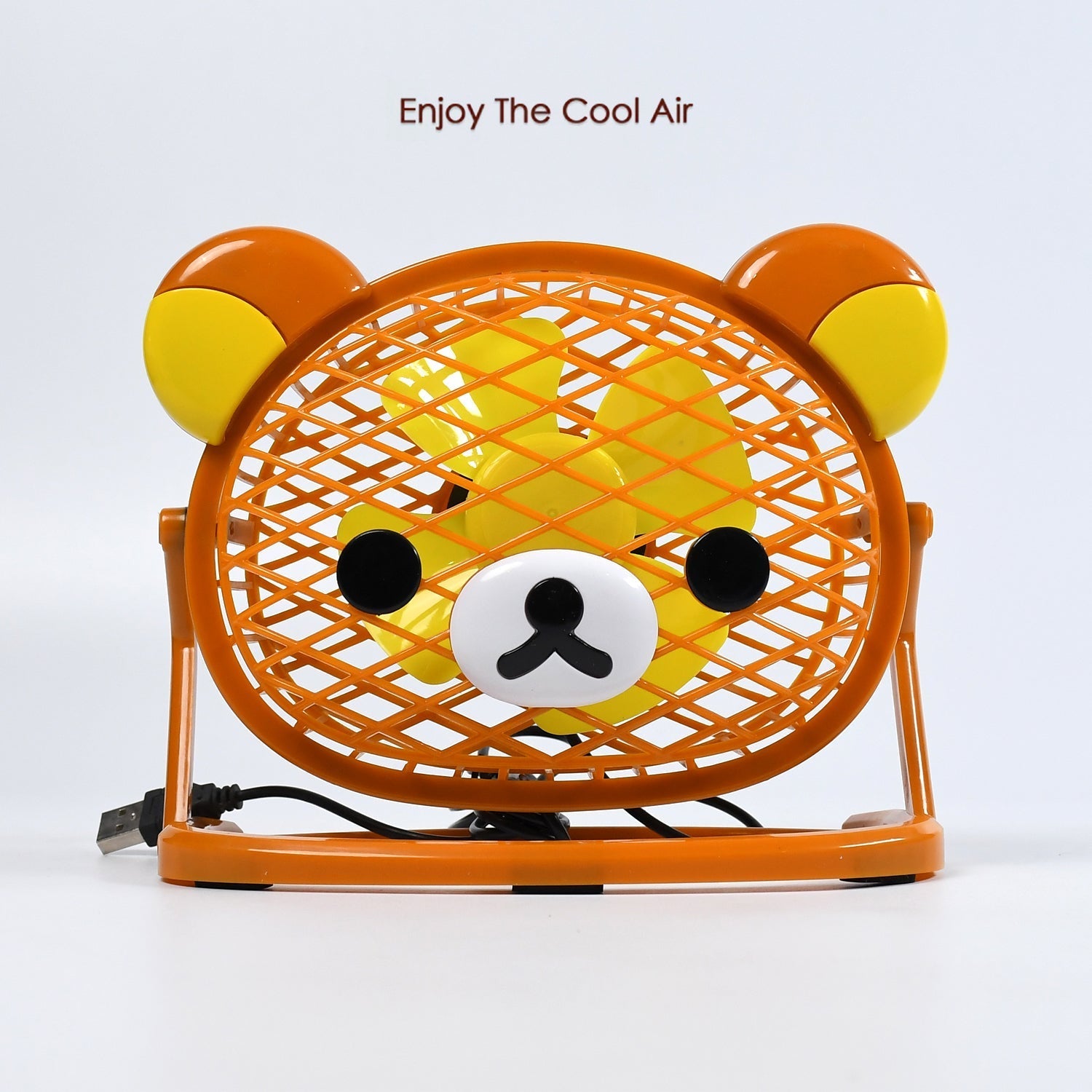 7714  TEDDY BEAR PORTABLE FAN ADJUSTABLE USB FAN SUITABLE FOR HOME , OFFICE , CAR, & MULTI USE FAN