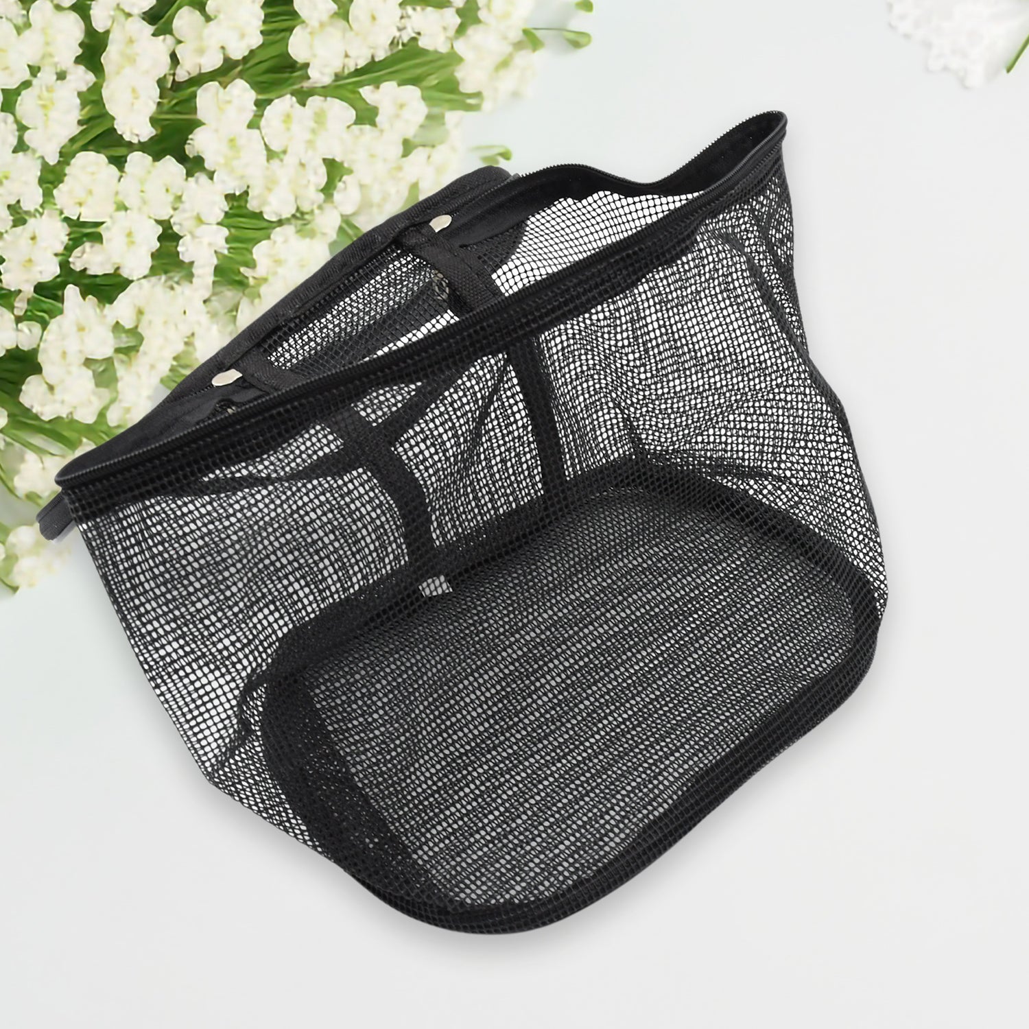 17757 Multi purpose storage bag clear cosmetic case Toiletry Bag mesh makeup pouch Toiletries Organizer mesh cosmetic pouch Makeup Bag mesh toiletry Cosmetics Bag Storage Box outdoor