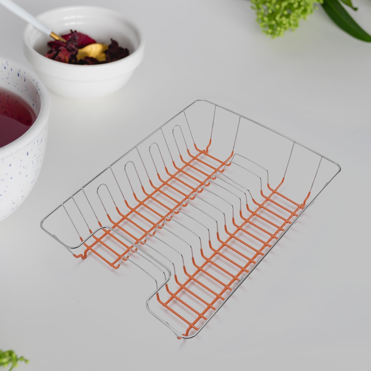 5259 HIGH GRADE DISH DRAINER BASKET/PLATE SINK STAND/PLATE DRYING RACK 