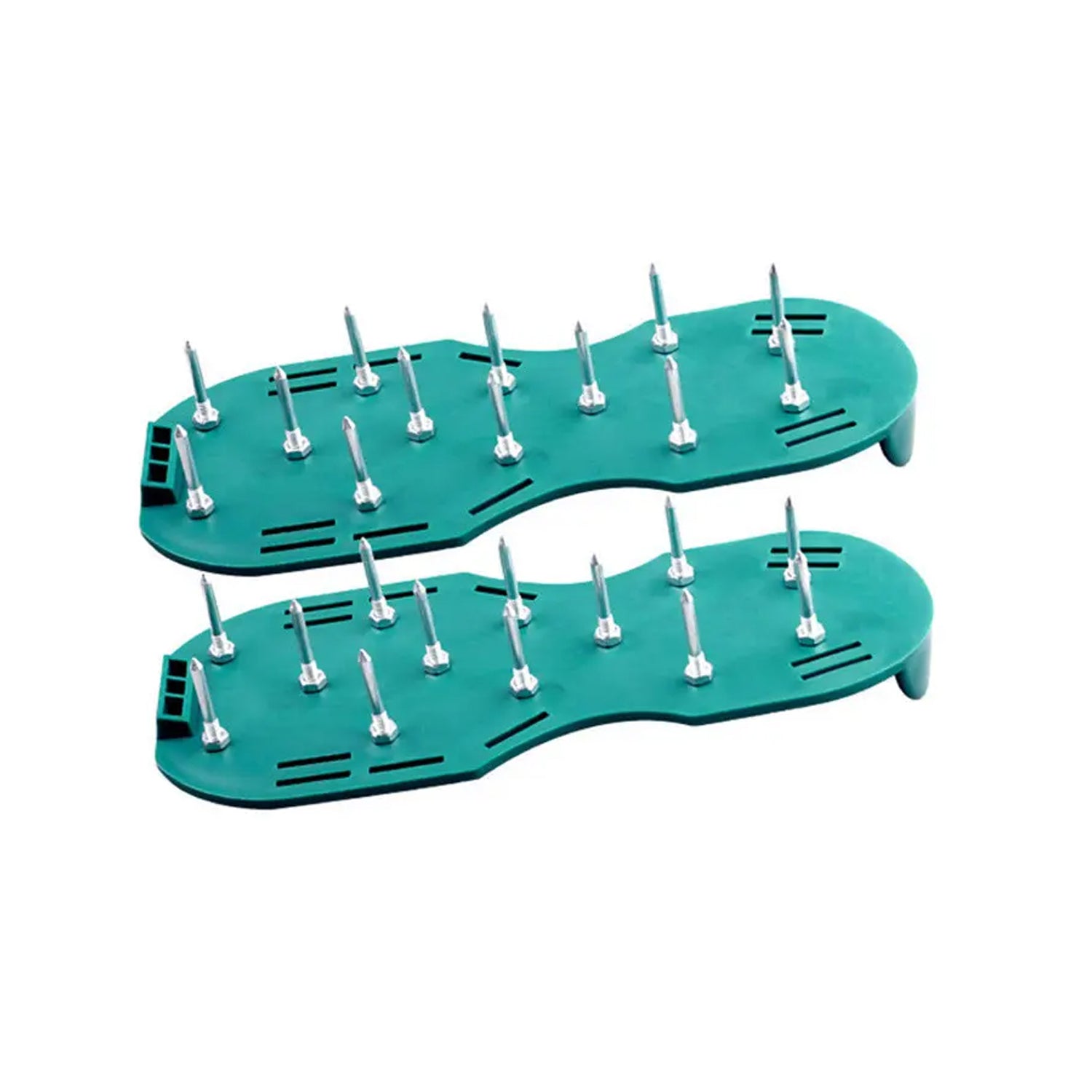 8502 Lawn Aerator Sandals, Garden Grass Aerator Spiked Sandals Green Studded Shoes for Yard Patio Garden Excavation