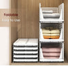 7732 3 Layer Clothes Organizer for Wardrobe Cupboard Organizer for Clothes Foldable and Stackable Closet Organizer Drawer Organizer for Clothes, Multi Purpose Plastic Drawer