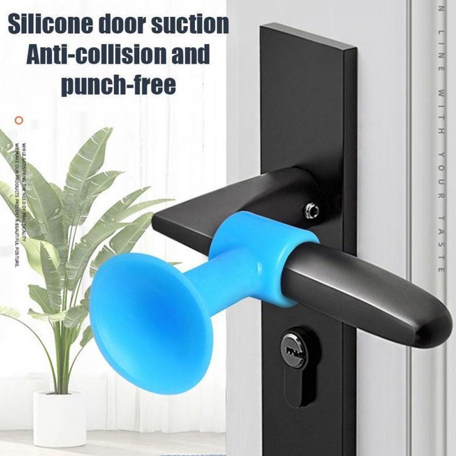 1442 Door Stopper Mini Anti-Collision Silicone Door Handle Crash Pad