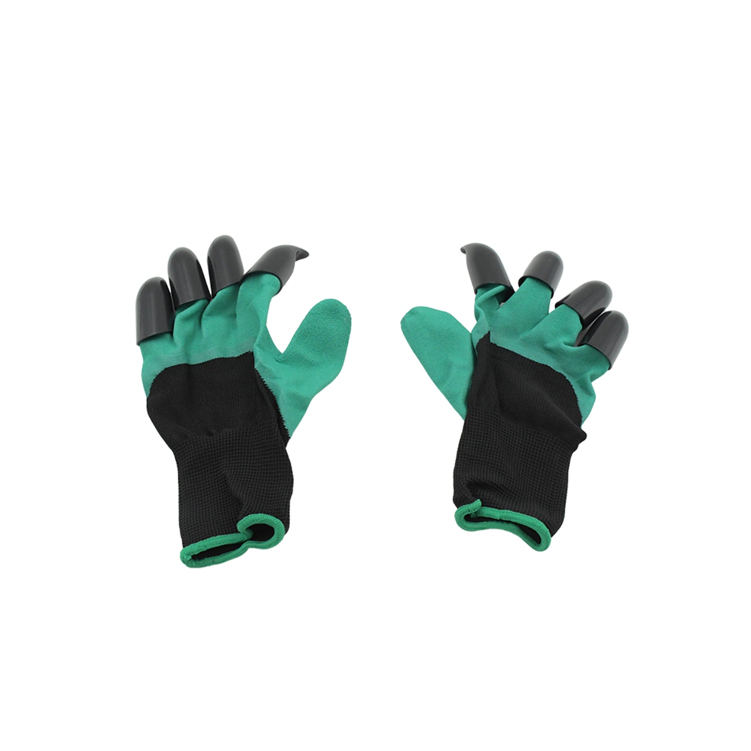 0719 Heavy Duty Garden Farming Gloves- ABC Plastic Washable With Hand Fingertips & ABS Claws For Digging & Planting, Gardening Tool for Home Pots Agriculture Industrial Farming work Men & Women (1 Pair / Mix Color)