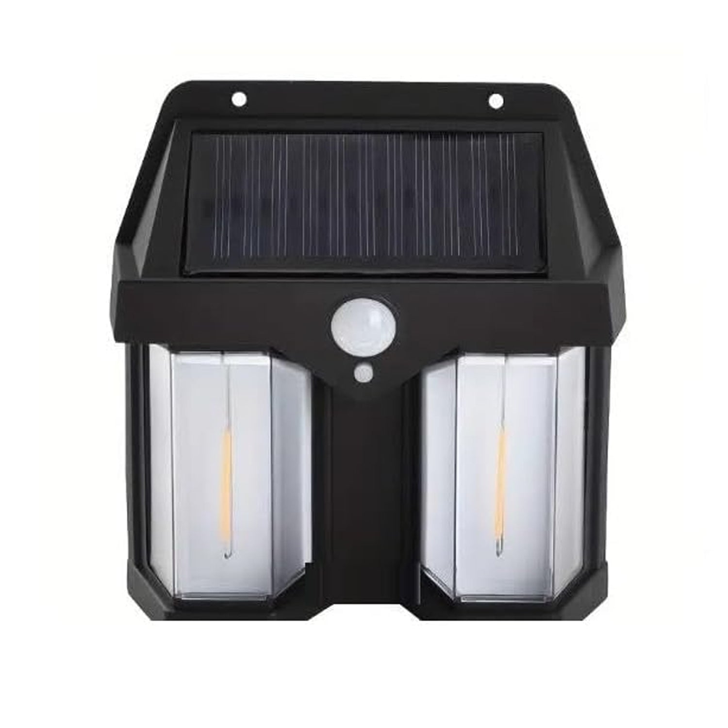 12585 Outdoor Solar Wall Lamp Outdoor Waterproof High Quality Lamp Induction Garden Lamp Garden Villa Night Lamp Double Lamp Light (1 Pc)