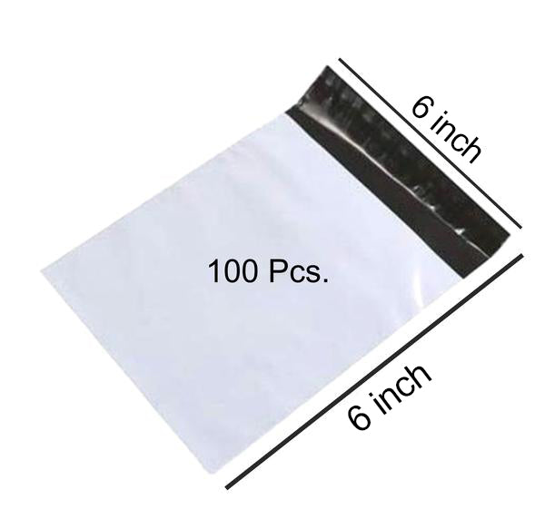 0925 Tamper Proof Courier Bags (06X06 inch) Pack of 100Pcs 