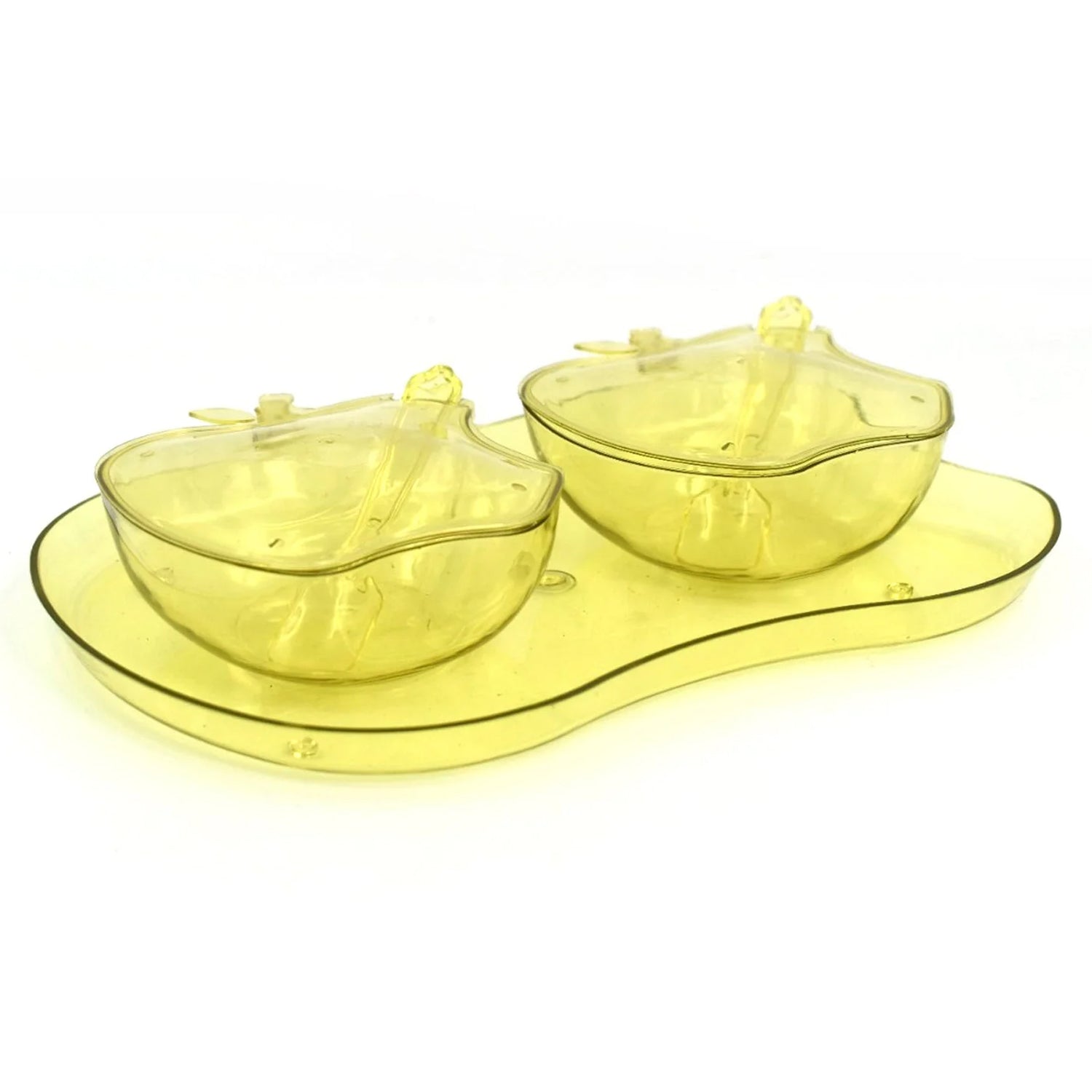 2752 Apple Shape Tray Bowl Used For Serving Snacks And Various Food Stuffs.