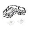 1759 Self-Adhesive Kitchen-Bathroom Corner Shelf Organiser Storage Rack 