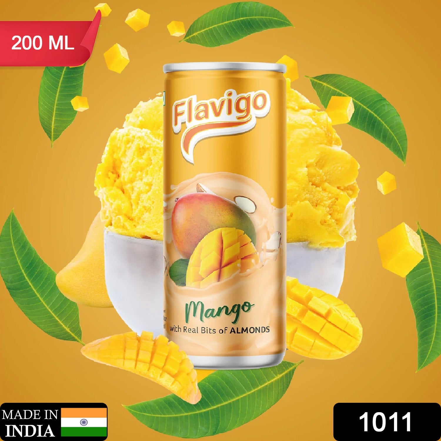 1011 Flavigo Mango Ice Cream Milkshake (200Ml) | Ice cream shakes