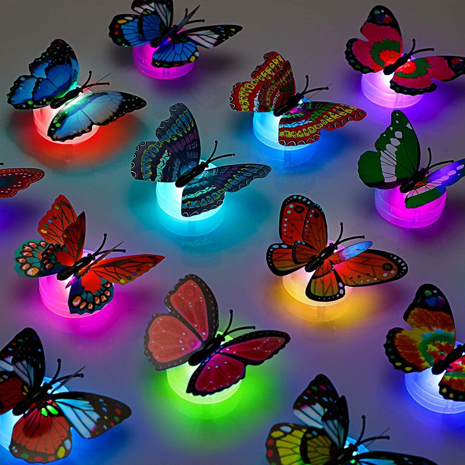 6278 The Butterfly 3D Night Lamp Comes with 3D Illusion Design Suitable for Drawing Room, Lobby. 