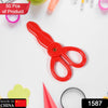 1587 Plastic Child-Safe Scissor Set, Toddlers Training Scissors, Pre-School Training Scissors and Children Art Supplies 