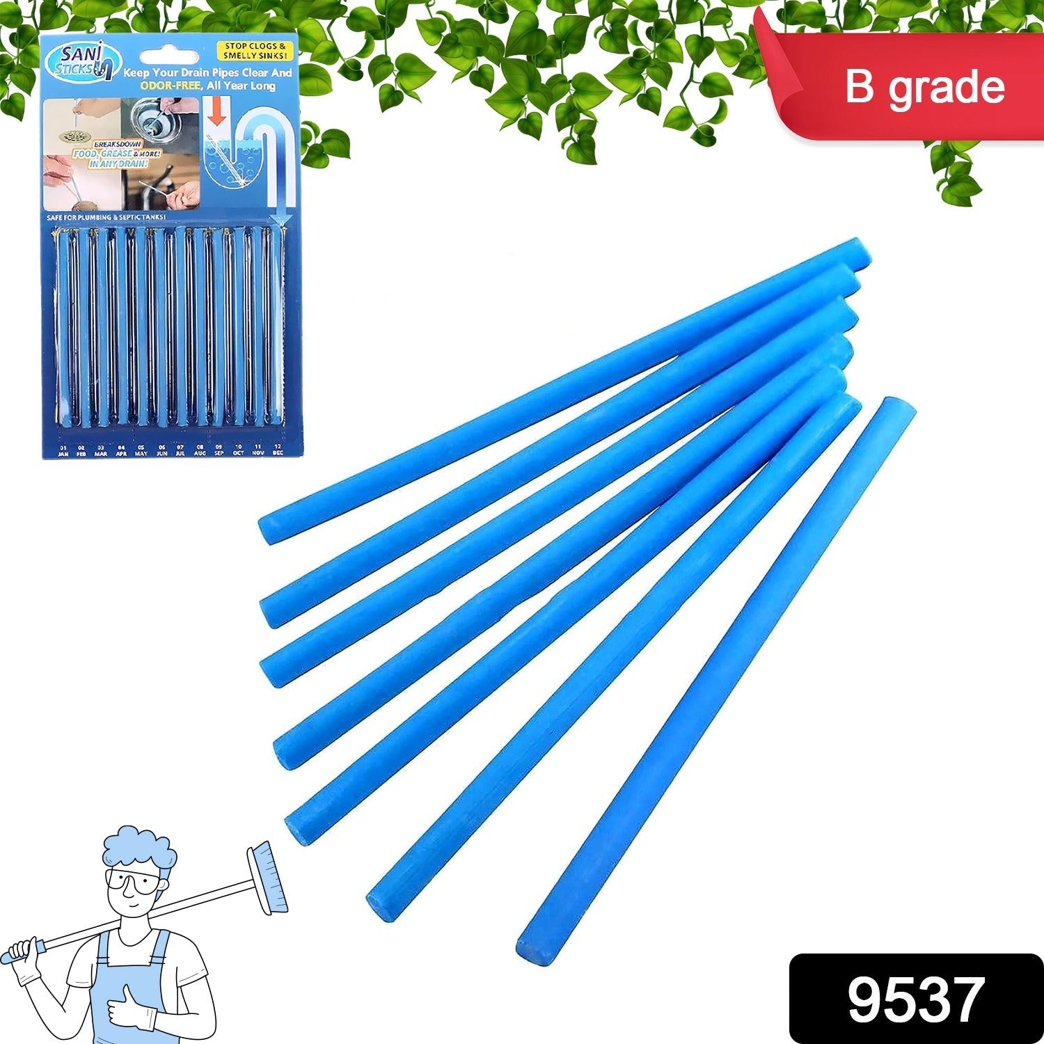 Sani Cleaning Sticks Keep Your Drains Pipes Clear Odor Home Cleaning