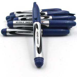 9012 10Pc Blue Marker and pen used in studies and teaching white boards in schools and institutes for students. 