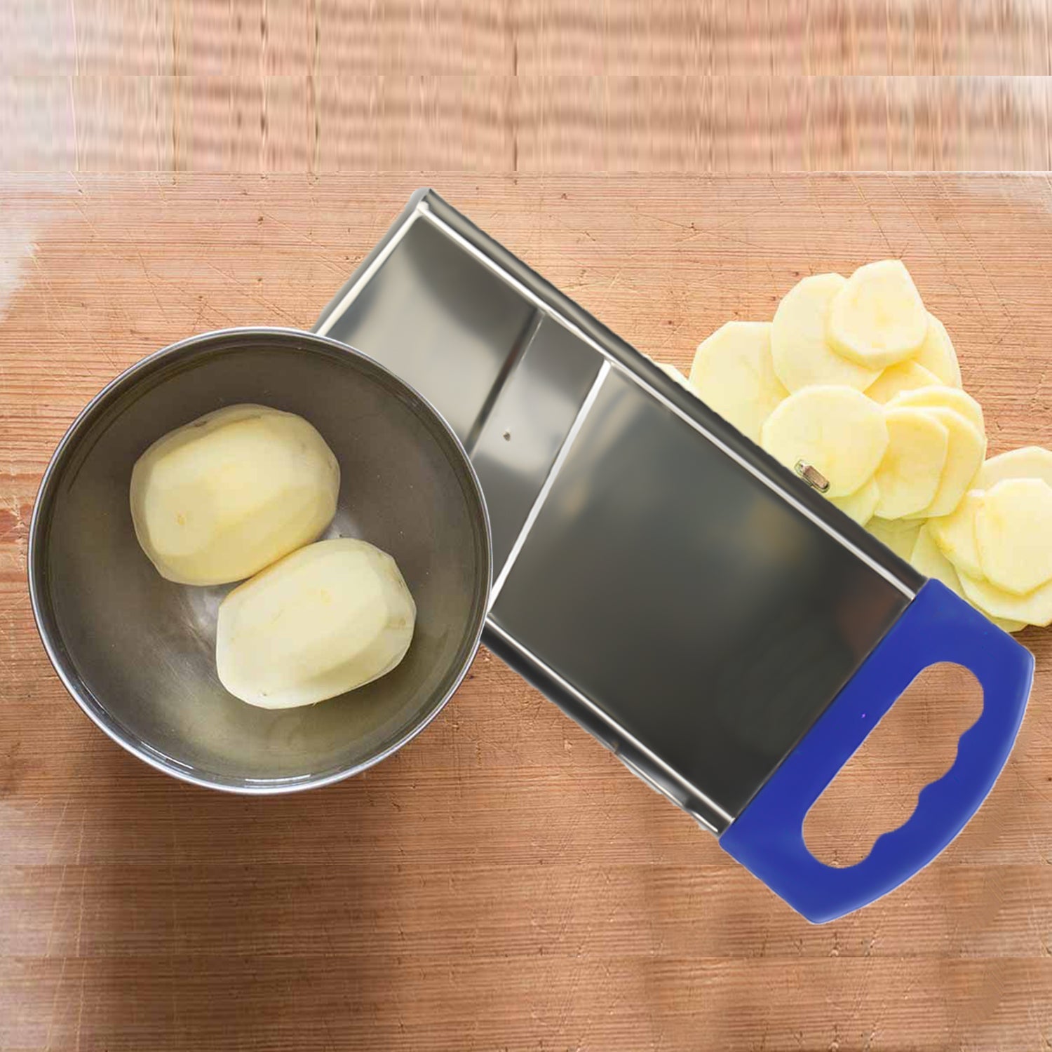 2689 Plain Potato Slicer used in all kinds of household kitchen purposes for cutting and slicing of potatoes. 