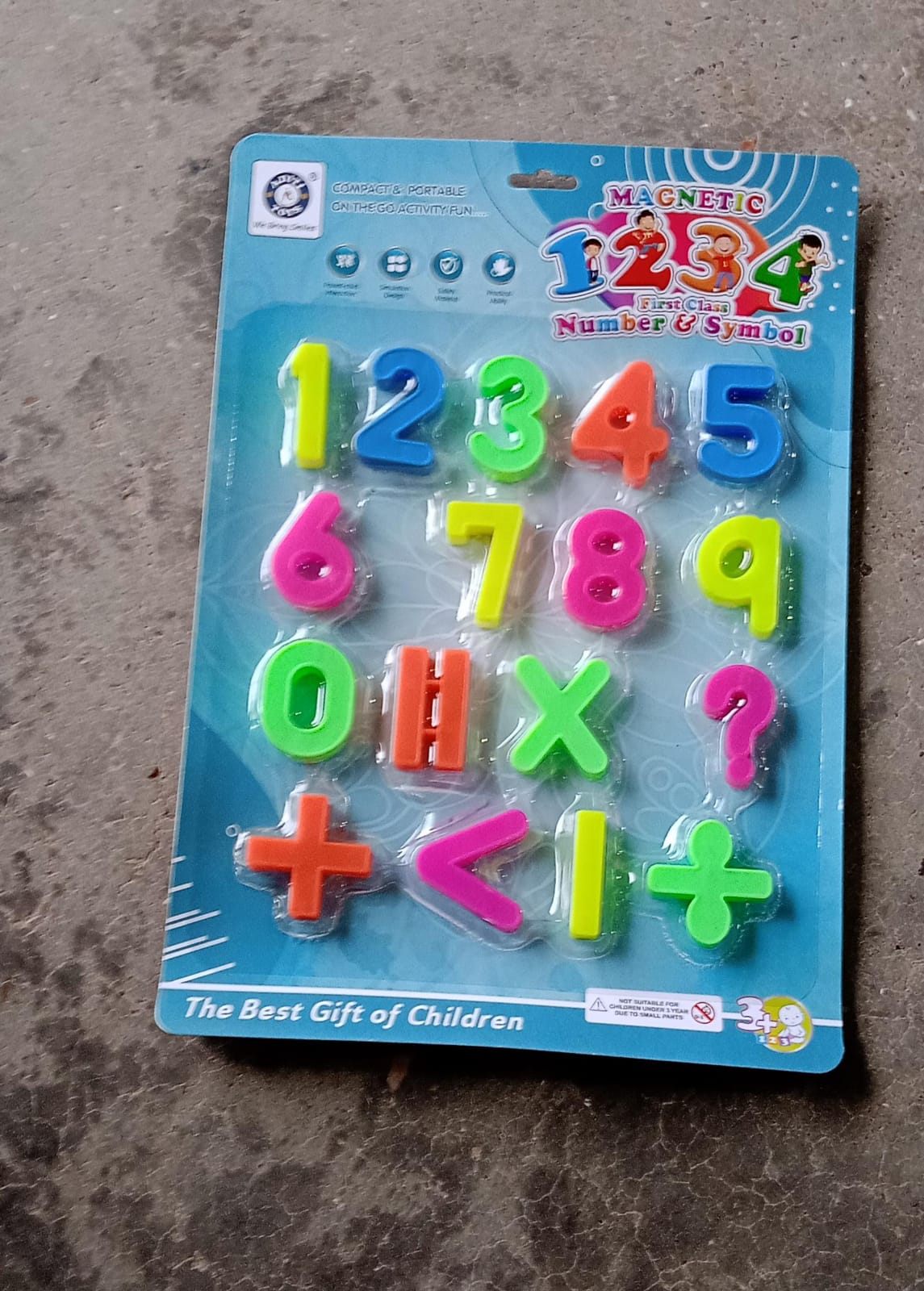 1942 AT42 Magnetic Number Symbol Baby Toy and game for kids and babies for playing and enjoying purposes.