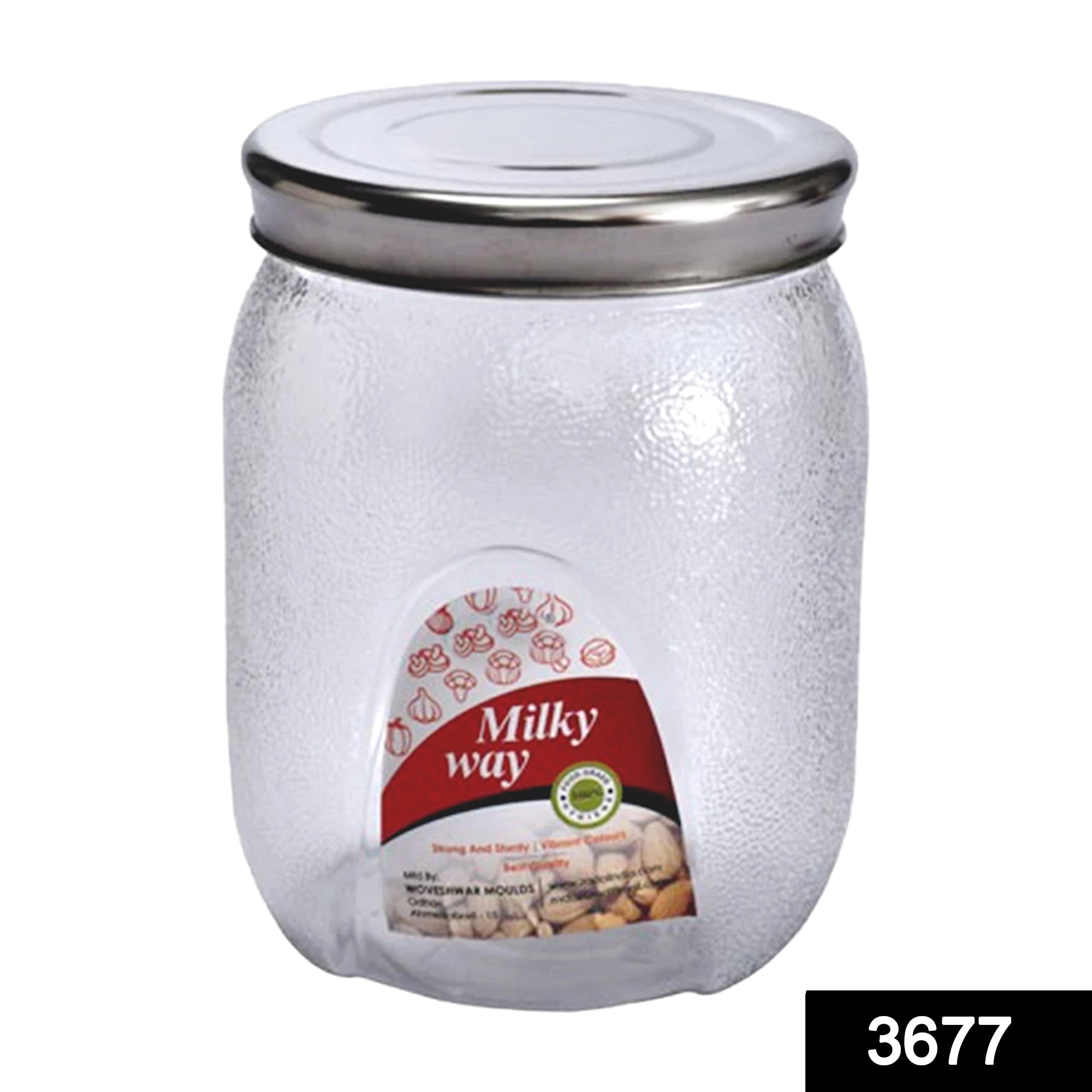 3677 Mason Jar with Airtight lids (2000 ml) 