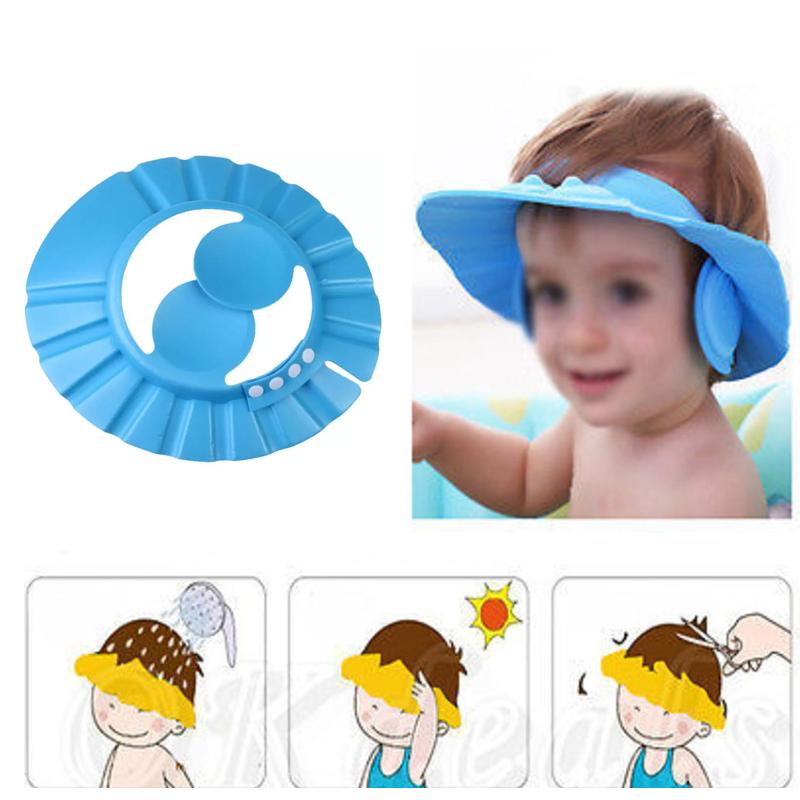 0378 Adjustable Safe Soft Baby Shower cap  Tapaswee Enterprise