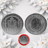 17987 Ganesh Ji, Silver color Coin for Gift & Pooja | Silver Coin | Silver Coin / Diwali Gift (1 Pc / (Metal is not silver)