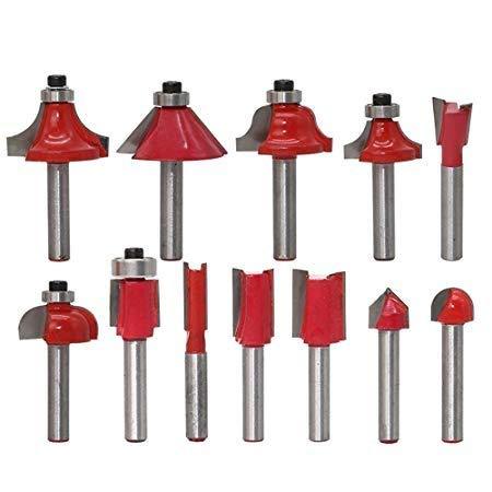 0406 12 / 15pcs Milling Cutter Router Bit Set