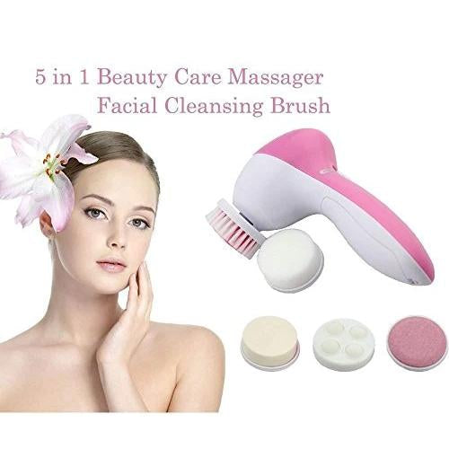 340 -5-in-1 Smoothing Body & Facial Massager (Pink)  Tapaswee Enterprise