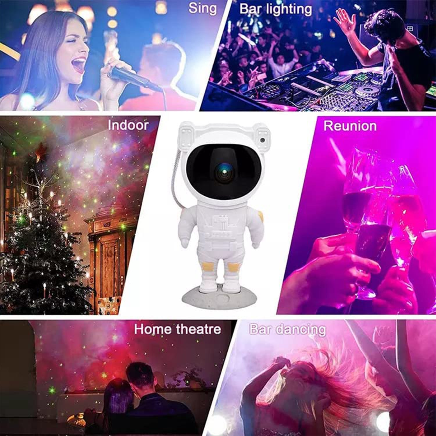 4530 Robot Sky Space Stars Light Astronaut Galaxy Projector, Night lamp, Bedroom, Kids, Projector, Remote Control, Star Projector Will Take Children's to Explore The Vast Starry Sky for Adults, raksha bandhan, Diwali Gift