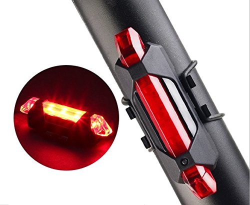 1561 Rechargeable Bicycle Front Waterproof LED Light (Red) 