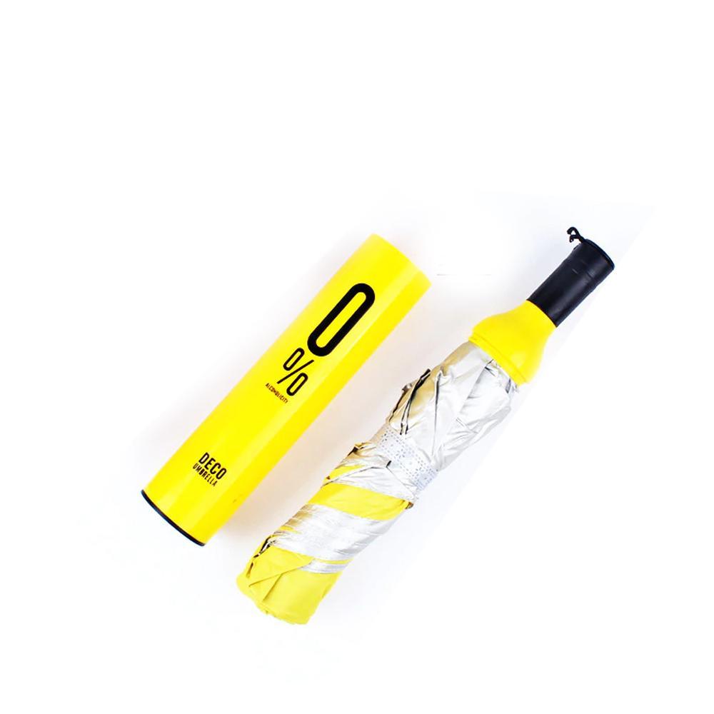 0518 Pocket Folding Wine Bottle Umbrella 