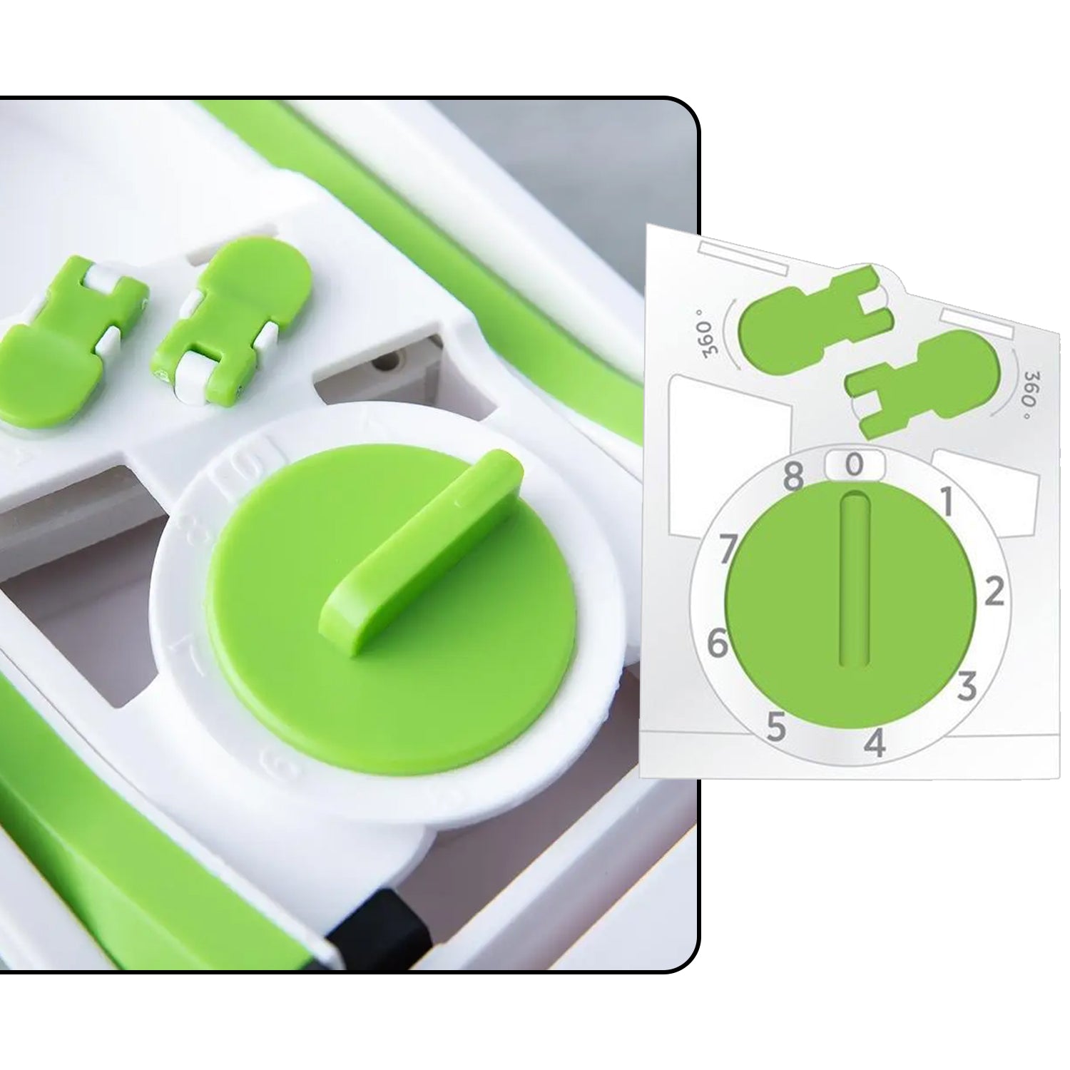 2803 Multi functional Time Saving Adjustable Hand Press Vegetables Chopper 